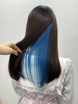 エクラヘア(ECLAT HAIR) ブルー×インナーカラー