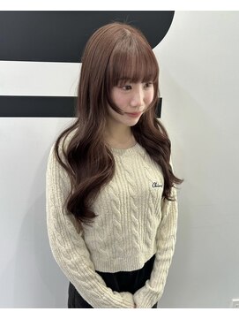 ブレス ヘアデザイン(BLESS hair design) ピンクブラウンに相性抜群の巻き髪スタイル
