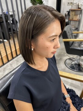 ローレル(Laurel) Laurel心斎橋○森拓也○ブルーグレー×大人ボブ