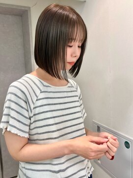 キラーナセンダイ(KiRANA SENDAI) ストレートミニボブ×フォギーベージュ