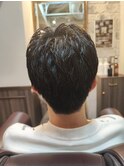 ツーブロックショート