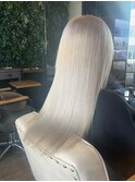 ホワイトブロンド×ロング