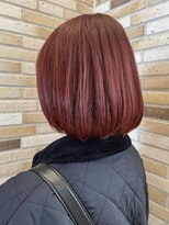 ピークアブー アヴェダ アトレ恵比寿(PEEK-A-BOO AVEDA) レッドカラー レッドブラウン 赤髪 ボブ 20代30代40代