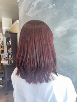 ヘアメイクエコー hair make echo&nbsp;赤カラー