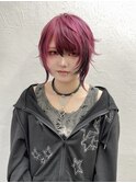 シャギーレイヤー / ピンク×ブラックのデザインカラー