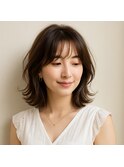 SOUPREXミディアムレイヤー　デジタルパーマ　20代　30代　40代