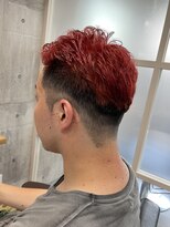 ネウィ 池袋(newi) メンズショートレッドカラー