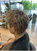メンズハイトーンカラー  短髪 