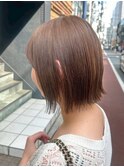 ナチュラルボブ【20代/30代/イルミナカラー/縮毛矯正/髪質改善】