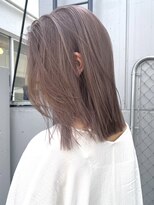 サンクマーケット 渋谷(cinq MARKET)&nbsp;渋谷ブリーチカラーハイトーンカラータッセルボブピンクブラウン