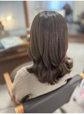 アッシュカラー レイヤーカット
