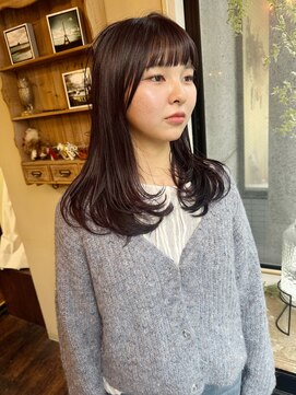 フェイバー 赤坂店(FAVOR) 顔まわりレイヤーワンカールスタイル