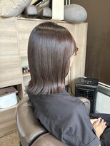 リブール 碧南店(libuR)&nbsp;ミディアム／超音波アイロン／西尾／碧南／髪質改善／ブラウン