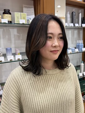 プランタンアヴェダ(printemps AVEDA) ブリーチ履歴を活かしたセクションカラー