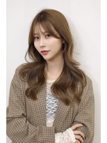 アース コアフュールボーテ 松本庄内店(EARTH coiffure beaute)&nbsp;ナチュラルベージュ_ヨシンモリ_顔周りレイヤー_レイヤーカット