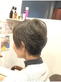 50代60代70代/ベリーショート/グレイヘア/エレガント
