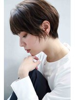 ムウ 難波(MOU)&nbsp;クールショートボブ前髪イメチェンピンクベージュ30代40代50代