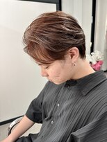 ネオ(NEO) センターパート×ココアベージュ【伊勢原/メンズパーマ】