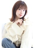明るめブラウン×切りっぱなし×ナチュラル20代30代