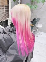デイズ(days) ホワイトブロンドにインナーカラーピンクカラー