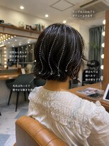ロンド パルティール 大宮(Lond partir) コテ巻き風パーマ/くびれレイヤーボブ/韓国巻き風/顔周りカット