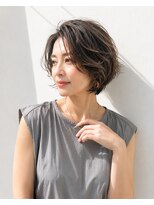 アッシュ 学芸大学店(Ash)&nbsp;ショートボブ/大人女性/モカベージュ/白髪ぼかし/脱白髪染め