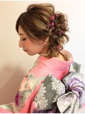 全国一位経験アリ☆振袖　袴　成人式　卒業式　ヘアアレンジ