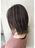 ANGELICA【福田奈央】切りっぱなし×3Dハイライトグレー系