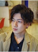 【厚めツーブロック×マッシュパーマ】