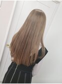 ミルクティベージュ×ロングストレート