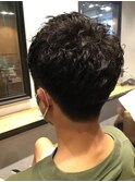無造作ショートパーマ