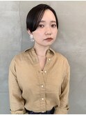 黒髪ハンサムショート前髪なし刈り上げ/自由が丘