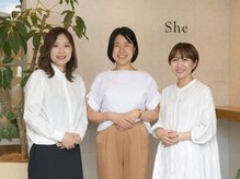 シー 東橋良店(She)の雰囲気（スタッフも大人の女性美容師だけです。何でもご相談下さい。）