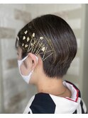 成人式ショートヘアアレンジ