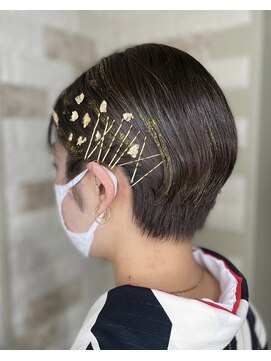 ルーキス(LUCIS) 成人式ショートヘアアレンジ