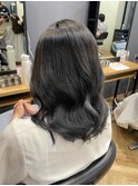 グレーアッシュ×艶ロング