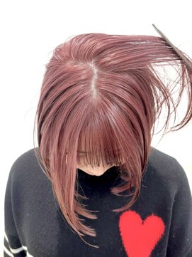 セイドット リー(Say. Ree) Say.ピンクベージュボブチェリーレッドブリーチニュアンスカラー