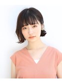 ミニボブ外ハネスタイル