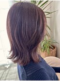 ナチュラルボブ×こっくりブラウン