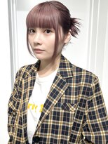 ココ 原宿(KOKO)&nbsp;ピンク黒髪小顔クラゲヘアーオリーブグレーココアベージュ