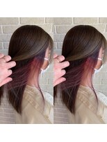 アボックス(abox)&nbsp;ピンクレッドインナーカラー