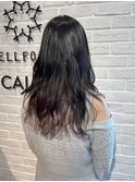 インナーカラー　ベージュ