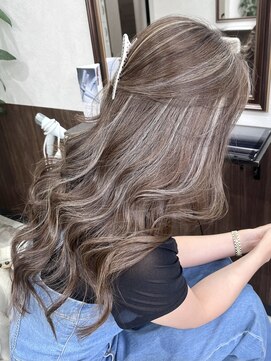 ベルヘアーデザイン 堺東(Belle hair Design) コントラストハイライト/外国人風/レイヤーカット/堺東