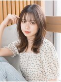 【ふんわり質感♪】軽めミディアムレイヤー