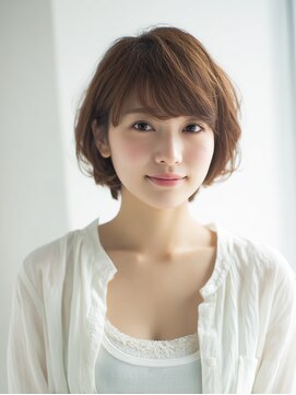 ニスル 町田店(NISURU) 似合わせカット/大人ガーリー/ダークアッシュ/着物/町田/町田駅