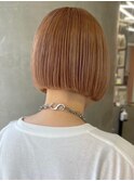 〈s1〉ショート韓国ボブハイライトブリーチ20代30代