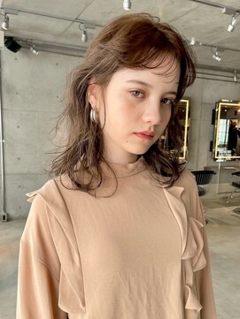 スクリーン(SCREEN) くびれヘア/アプリコットオレンジ/ハイライトカラー/三宮/元町