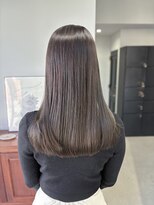 ヘアー アイス 御器所本店(HAIR ICI) ブリーチなしワンカラー暗めカラーグレージュ秋カラー冬カラー