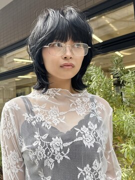 ミース(MIES) ミディアムロブ/ボブ/ウルフボブ/難波/担当者平井