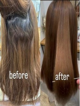 大人気【knot】の進化形ストレート☆一度でも失敗経験のある方はお任せください！柔らかな艶ストレートに◎